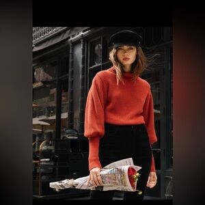 Callahan Kane Mock Pullover 
In Bossanova (rust) 
Size Medium